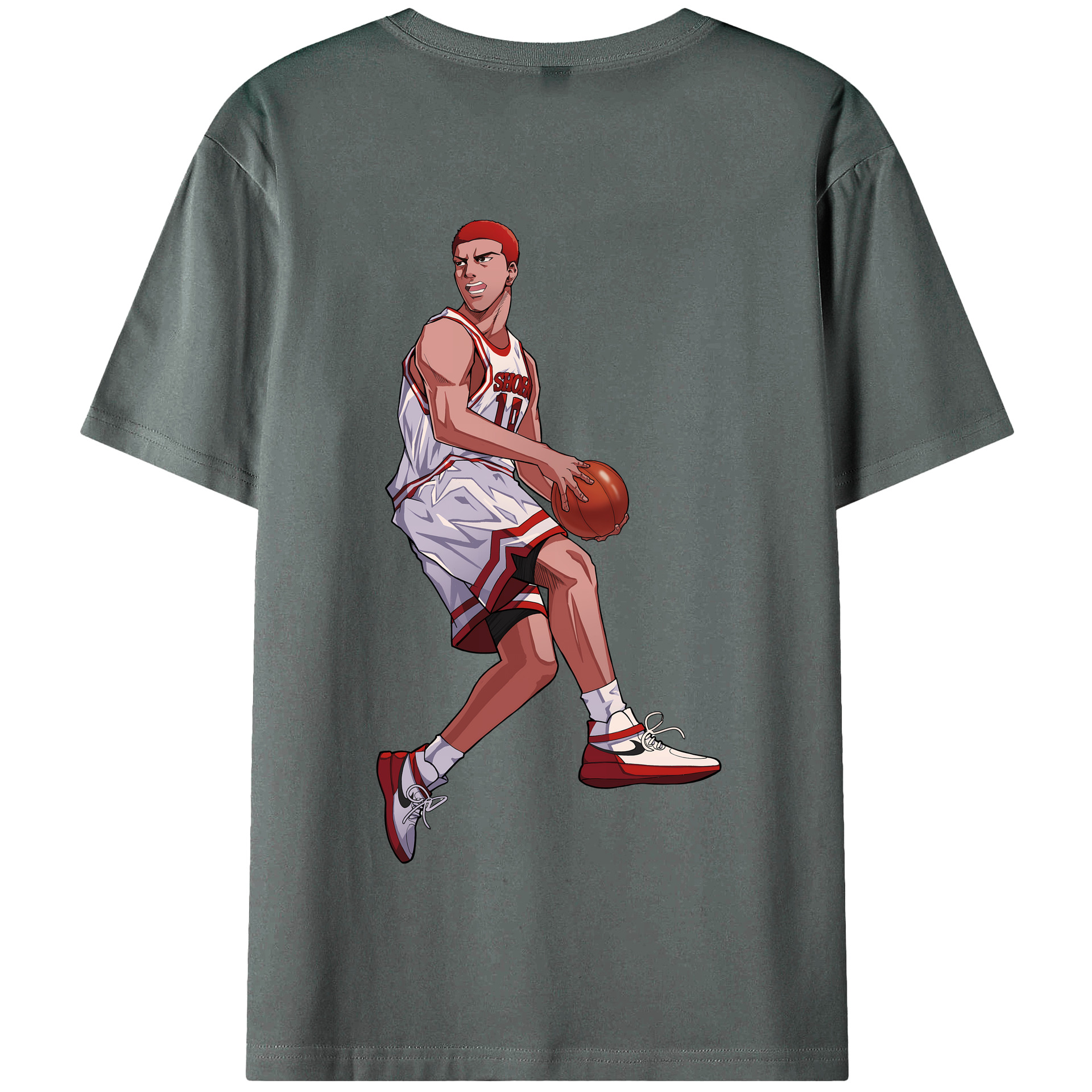 SLAM DUNK／スラムダンク 綿100％半袖Tシャツ（背面プリント）